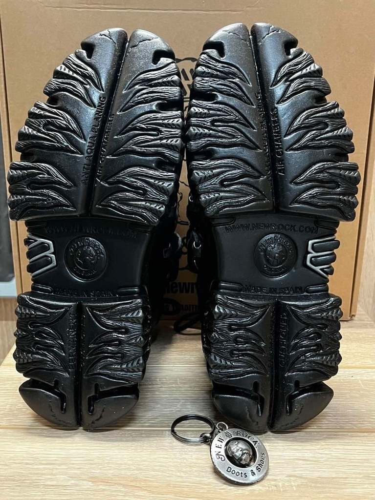 Кросівки черевики New Rock M-106-S71 італійська шкіра чорні на платформі - Фото 9
