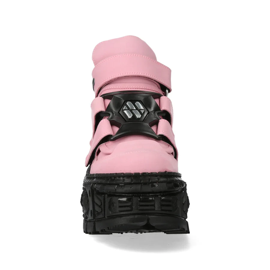 Оригінальні черевики New Rock M-WALL285-S11 Pink Platform з липучками - Фото 5
