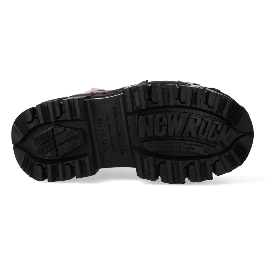 Оригінальні черевики New Rock M-WALL285-S11 Pink Platform з липучками - Фото 6