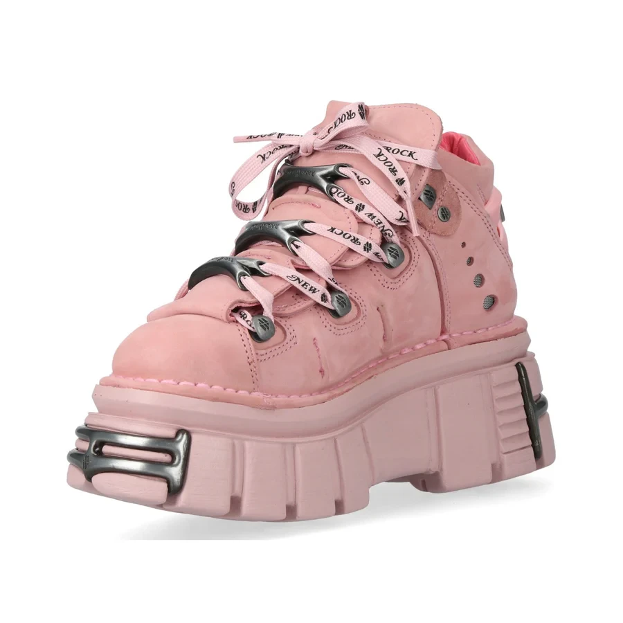New Rock M-106-C158 Pink Platform Boots – Exclusive Style & Premium Quality - Фото 4