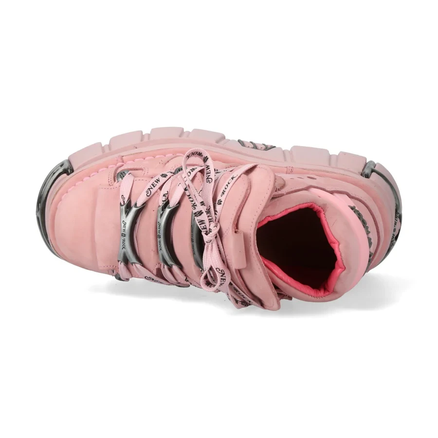 New Rock M-106-C158 Pink Platform Boots – Exclusive Style & Premium Quality - Фото 6