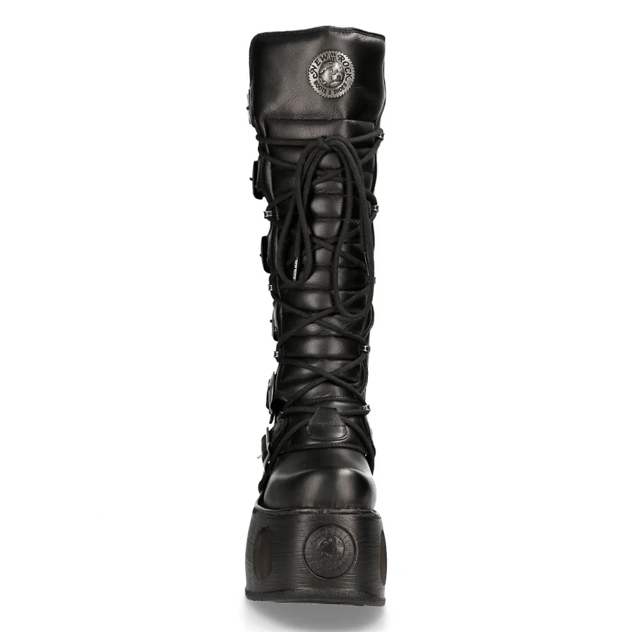 Високі шкіряні чоботи New Rock M-272-S2 на платформі з пружинами (Оригінал, Іспанія) - Фото 2