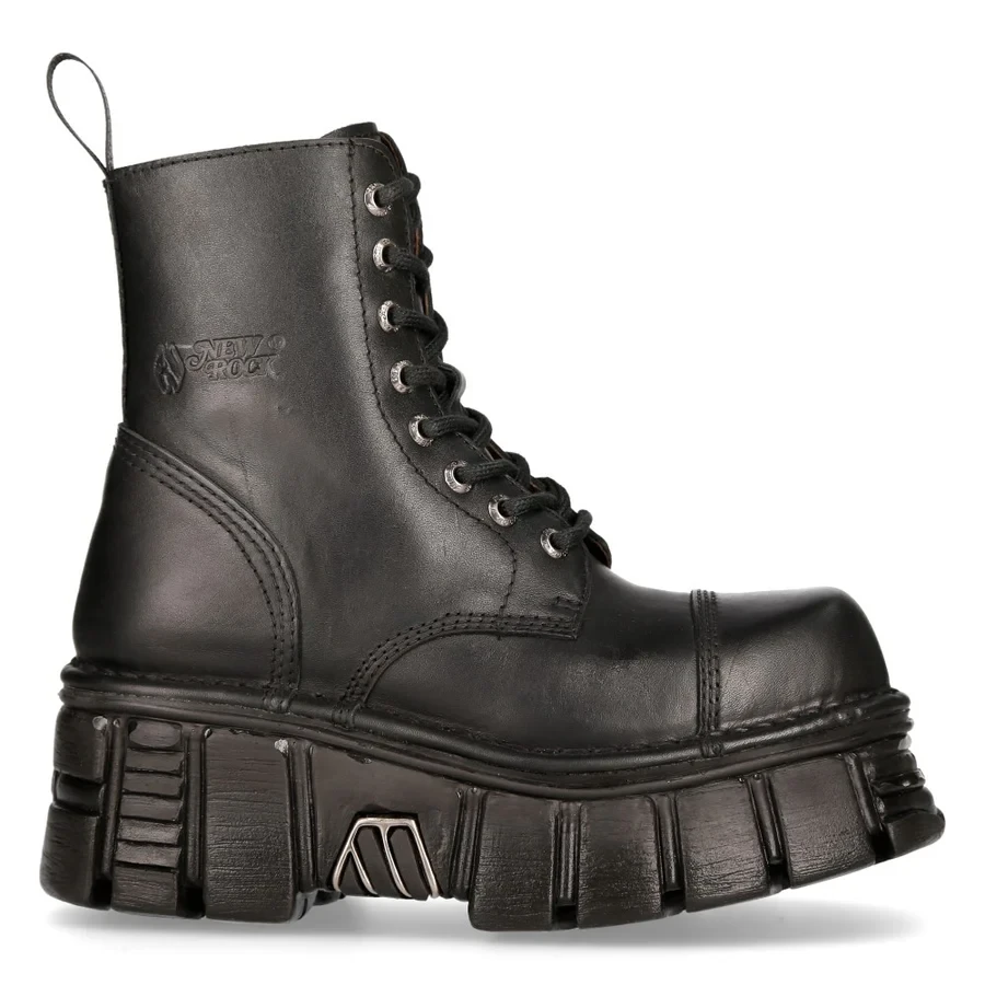 New Rock M-NEWMILI083-S39 – Масивні Шкіряні Черевики на Платформі (Унісекс) - Фото 7