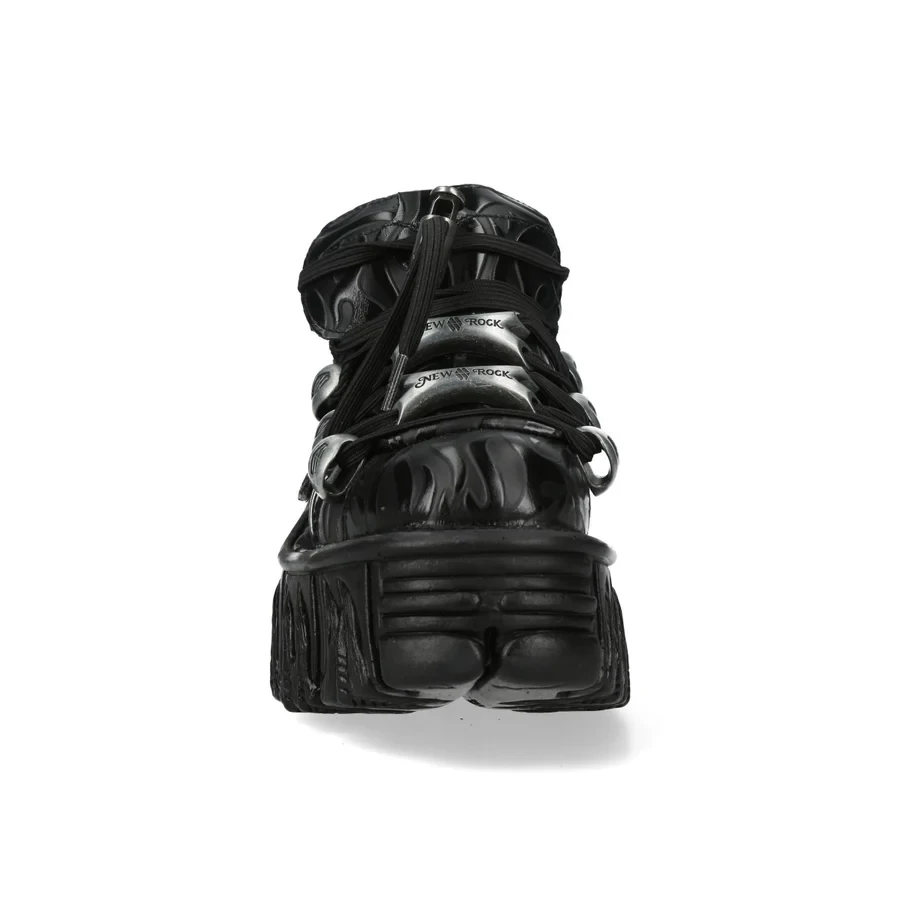 Черевики New Rock з візерунком полумʼя по шкірі M-120NXLPMUELLE-C7 Boots/Sneakers: The Ultimate Cyber Y2K & Grunge Statement - Фото 3