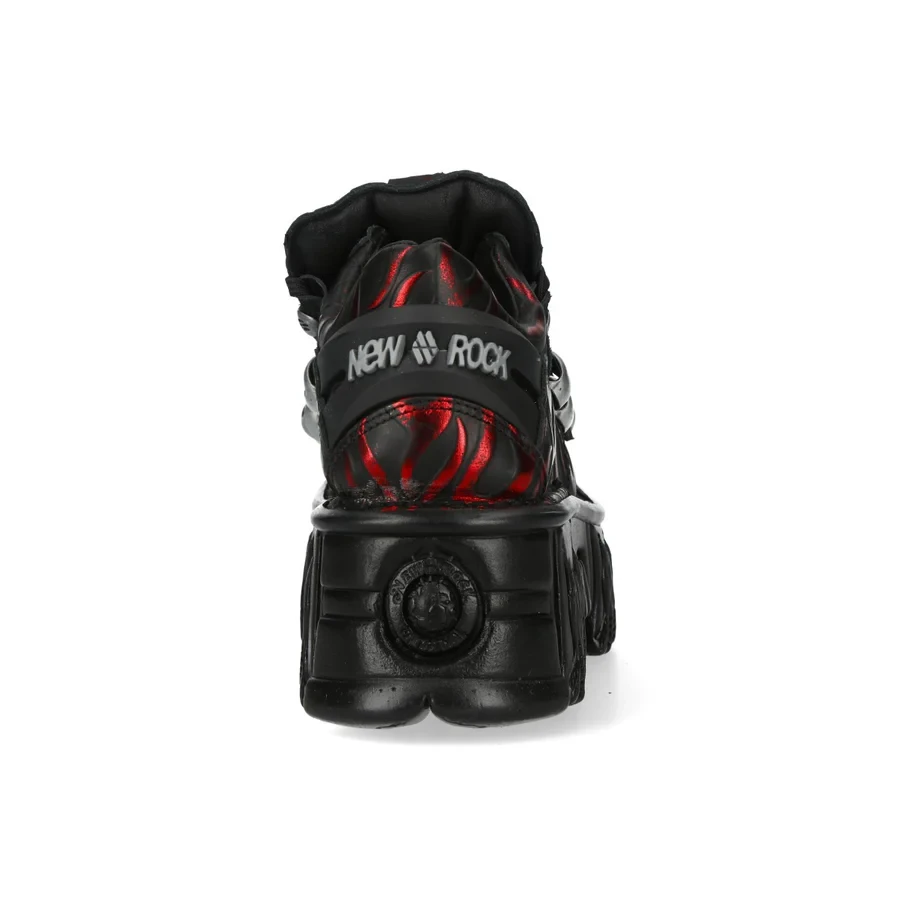 New Rock M-120NXLPMUELLE-C6 – Сміливі кеди на платформі з червоними язиками полум'я - Фото 5