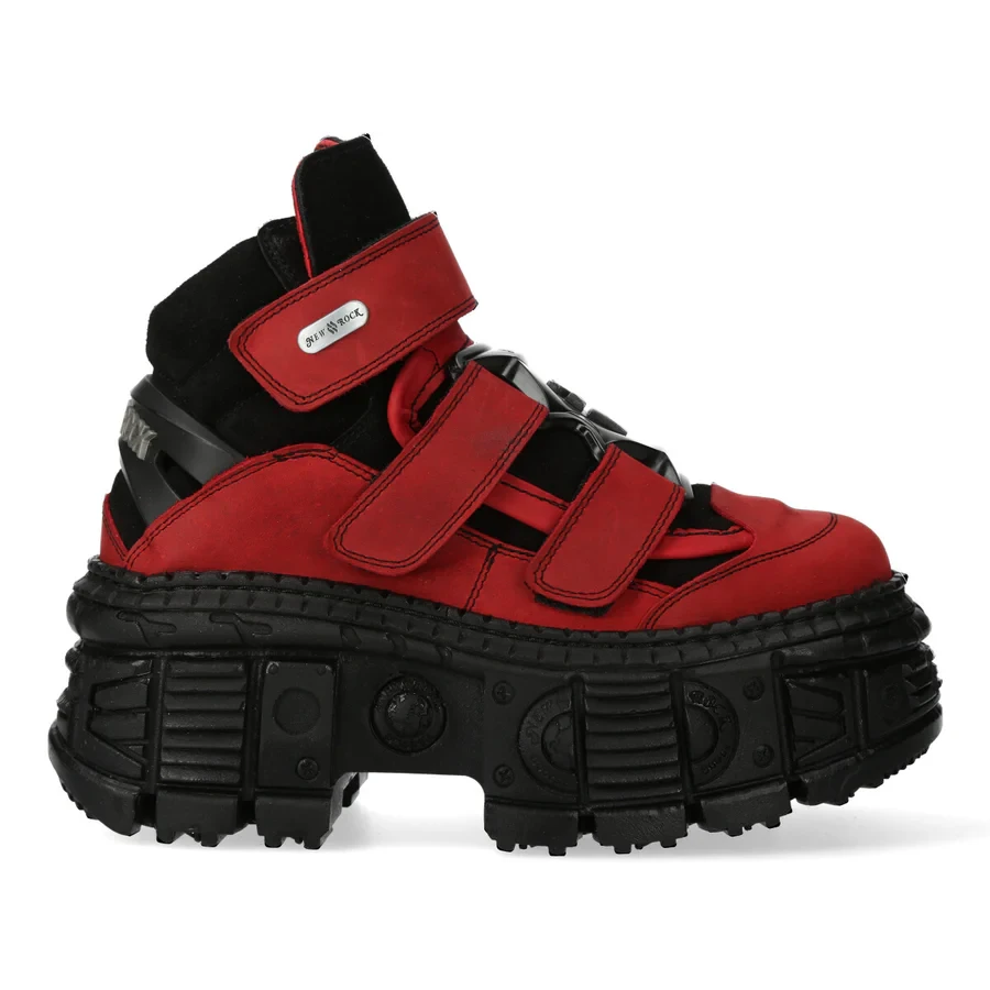 Черевики New Rock M-WALL285-S6 Red/Black – Культове готичне взуття на платформі - Фото 1