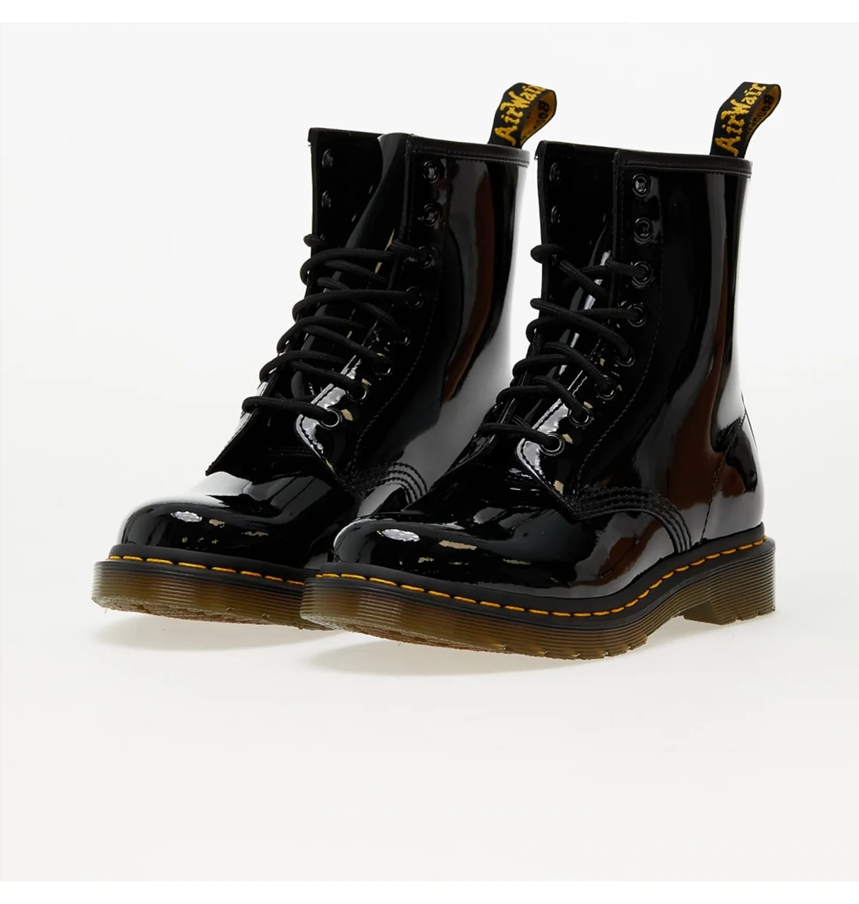 Черевики жіночі Dr. Martens 1460 Patent Leather Lace Up Boots Black 11821011 - Фото 6