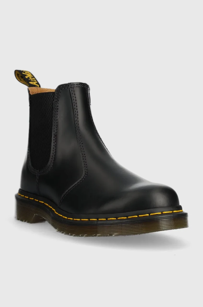 Шкіряні черевики Dr. Martens жіночі колір чорний на плоскому ходу 22227001-black - Фото 1