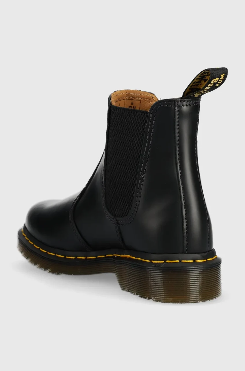 Шкіряні черевики Dr. Martens жіночі колір чорний на плоскому ходу 22227001-black - Фото 2