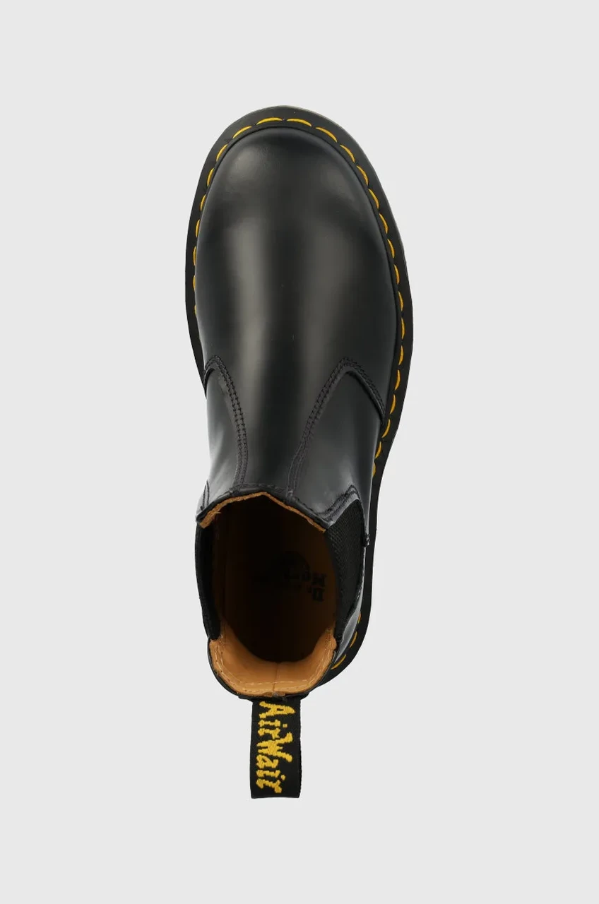 Шкіряні черевики Dr. Martens жіночі колір чорний на плоскому ходу 22227001-black - Фото 3