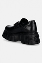 Шкіряні мокасини New Rock CRUST NEGRO, TOWER NEGRO LATERAL колір чорний на платформі M-895-C6 - Фото 2