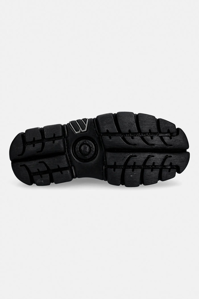 Шкіряні мокасини New Rock CRUST NEGRO, TOWER NEGRO LATERAL колір чорний на платформі M-895-C6 - Фото 4