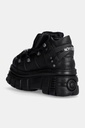 Шкіряні кросівки New Rock Negro + Nomada Negro + Tower Negro Lateral E-14 колір чорний M-106-S29 - Фото 2