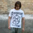 Футболка Gorgoroth - Pentagram біла