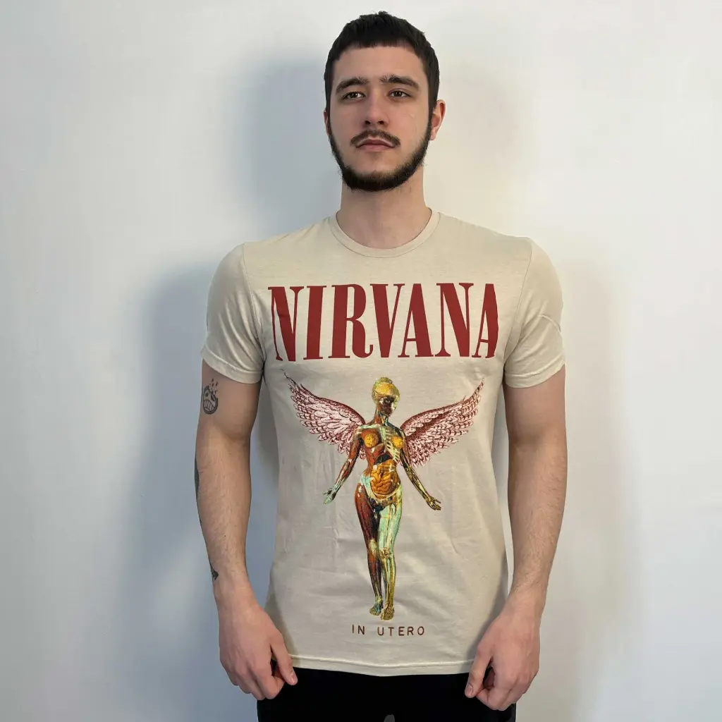 Футболка Nirvana - In Utero бежева