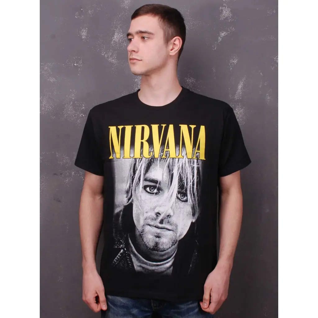 Футболка Nirvana Kurt Cobain чорна