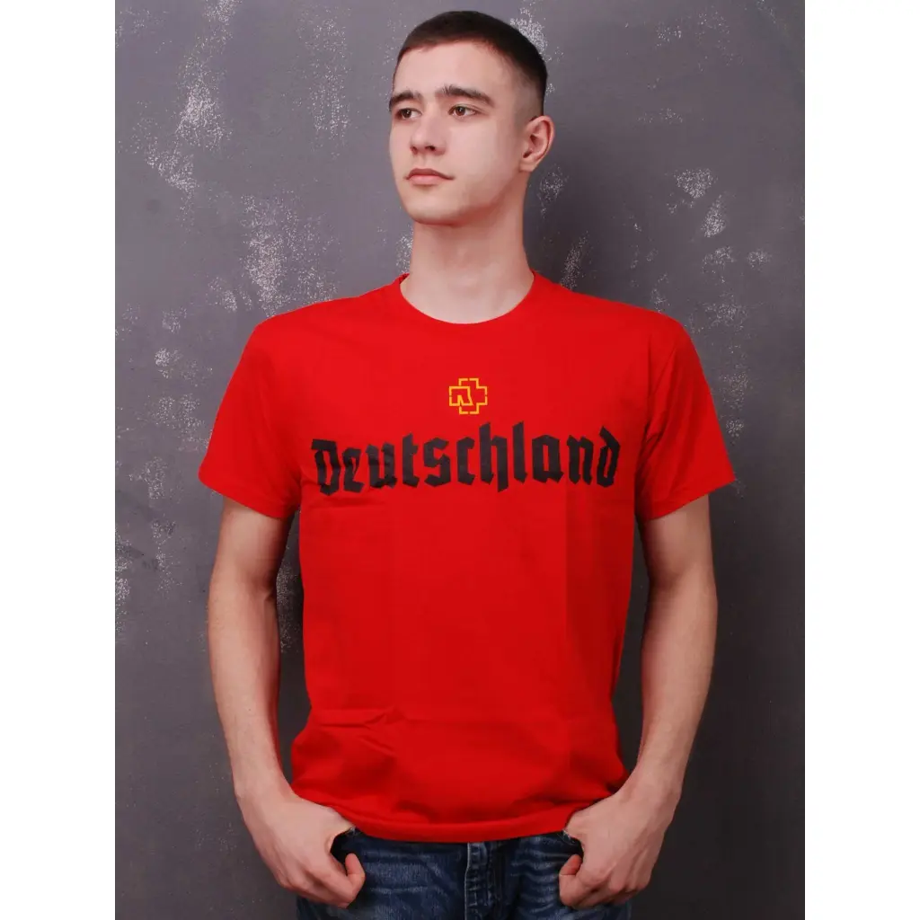 Футболка Rammstein - Deutschland червона