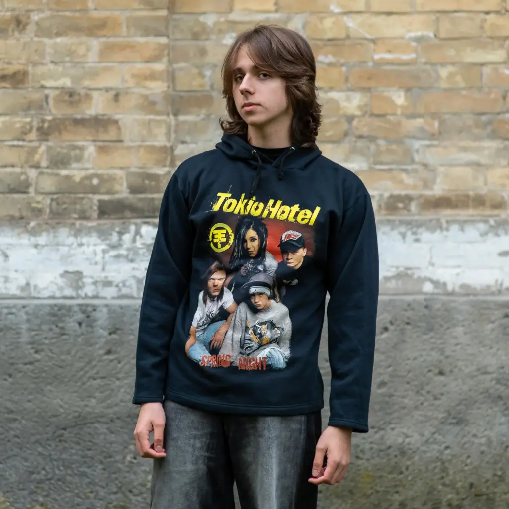 Худі Tokio Hotel чорне