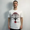 Футболка Red Hot Chili Peppers дерево біла