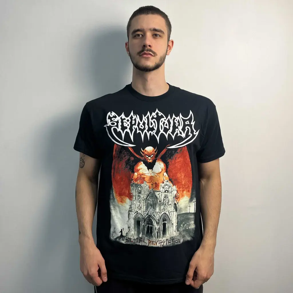 Футболка Sepultura - Bestial Devastation чорна