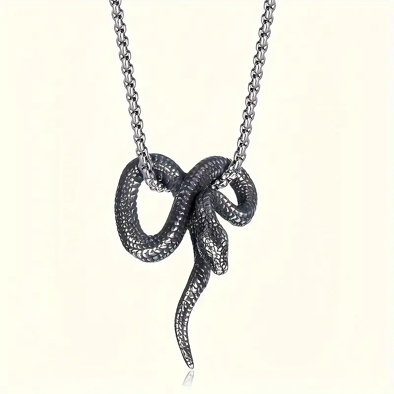 Кулон на ланцюжку Змія - Snake