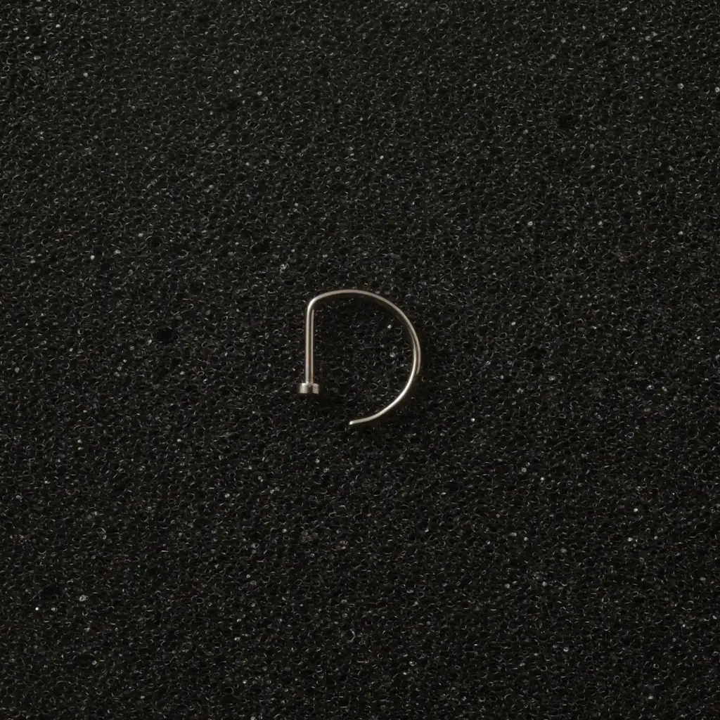 Пірсинг для носа півкільце Titanium 20 G