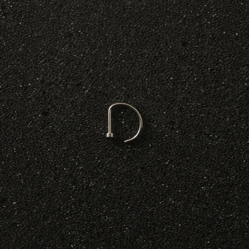 Пірсинг для носа півкільце Titanium 20 G