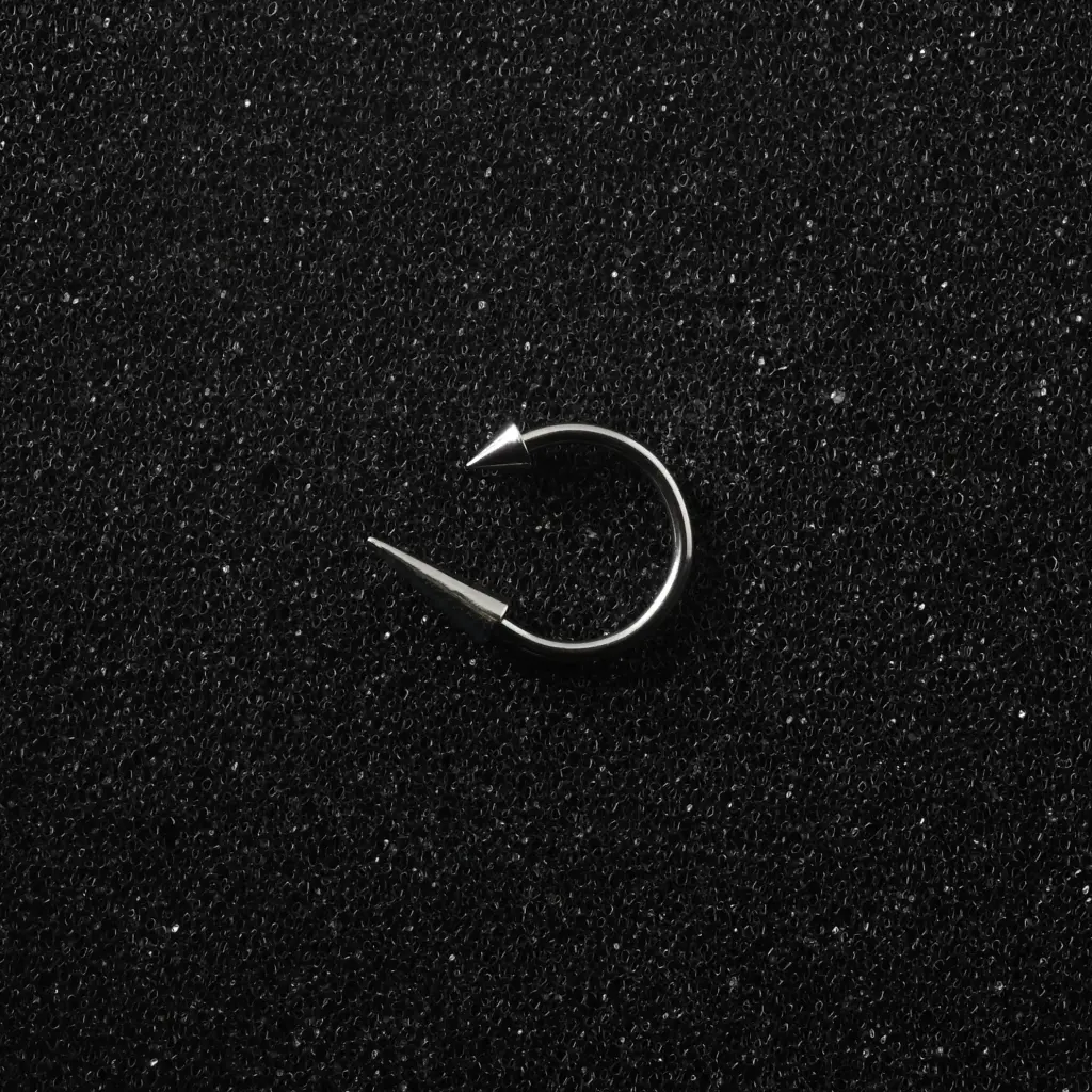 Пірсинг з медичної сталі підкова з шипами 16 G