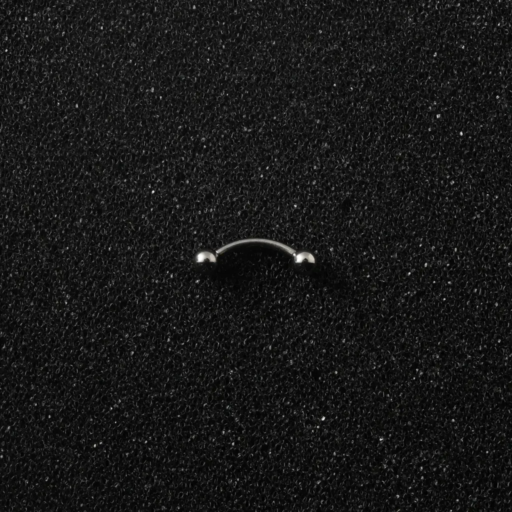 Пірсинг мікробанан з кульками Titanium 16 G