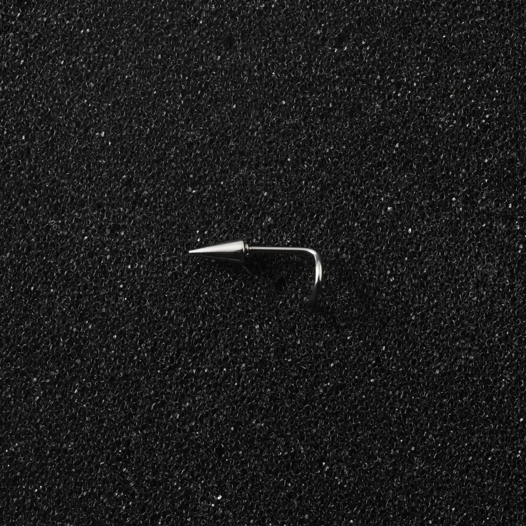 Пірсинг для носа ностріл з шипом 20 G лівий