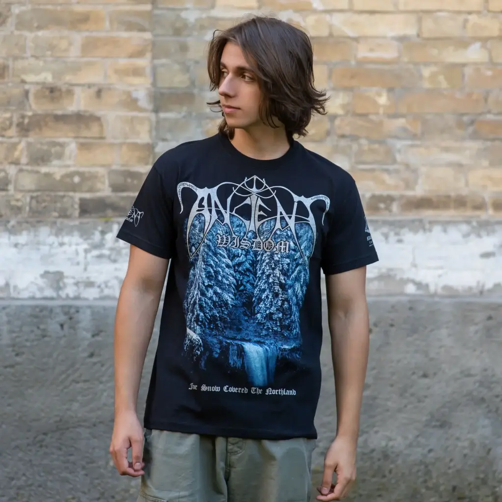 Футболка Ancient Wisdom - For Snow Covered The Northland чорна