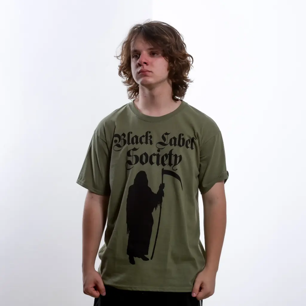 Футболка Black Label Society - Grimmest Hits оливкова