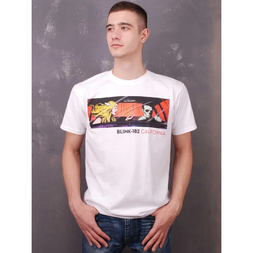 Футболка Blink-182 - California біла