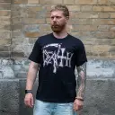 Футболка Death Logo White чорна