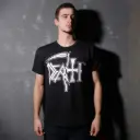 Футболка Death Logo White чорна