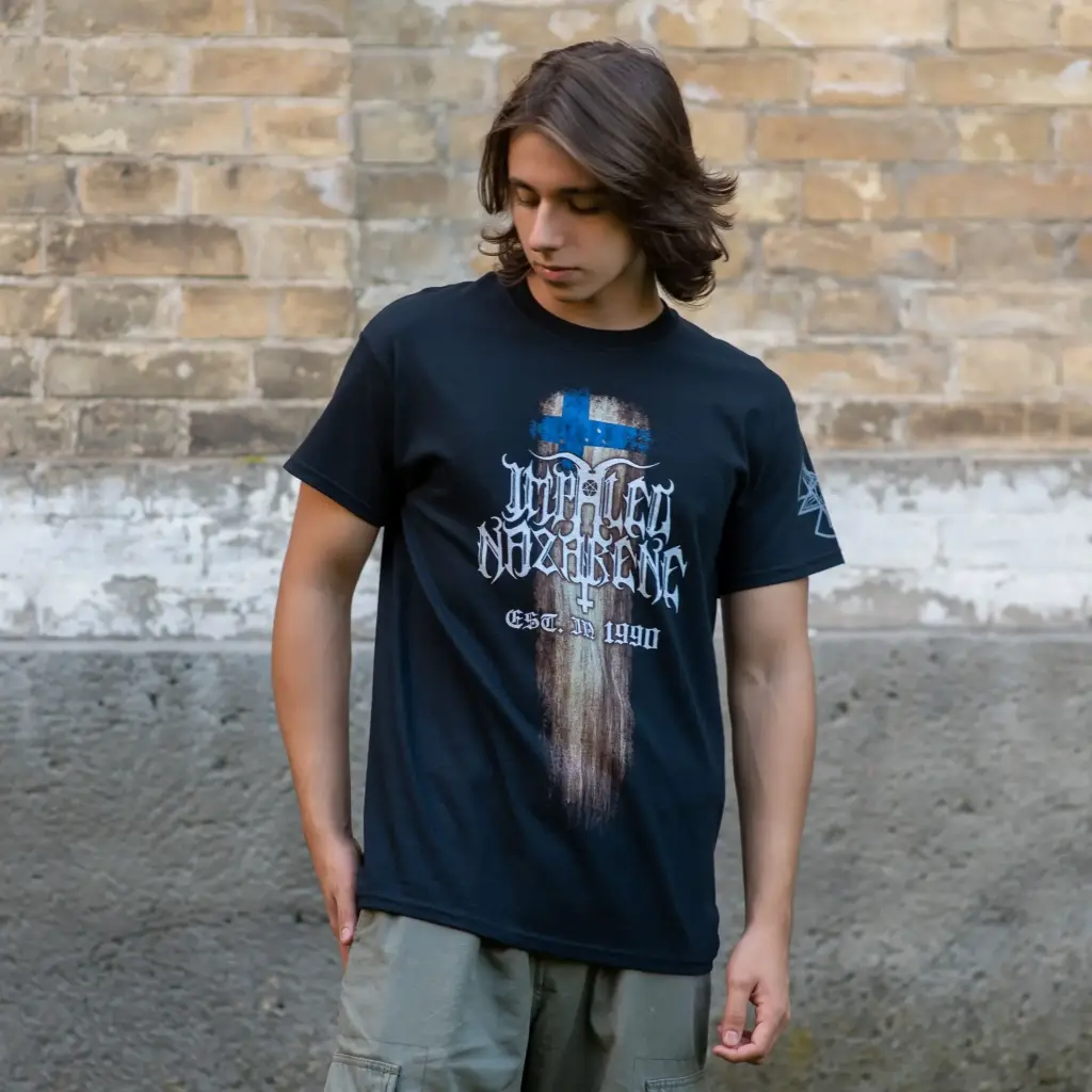 Футболка Impaled Nazarene - Suomi Finland Perkele 2015 чорна