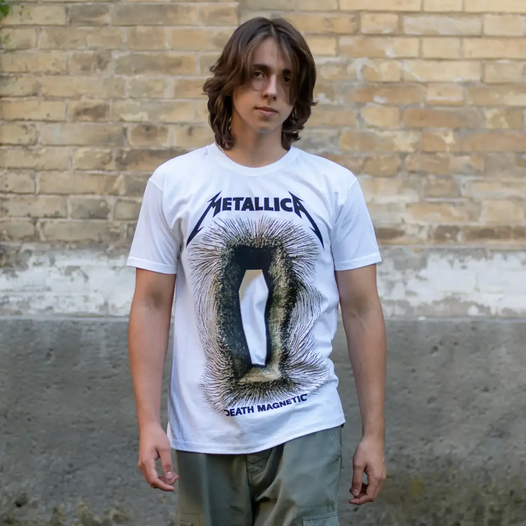 Футболка Metallica - Death Magnetic біла