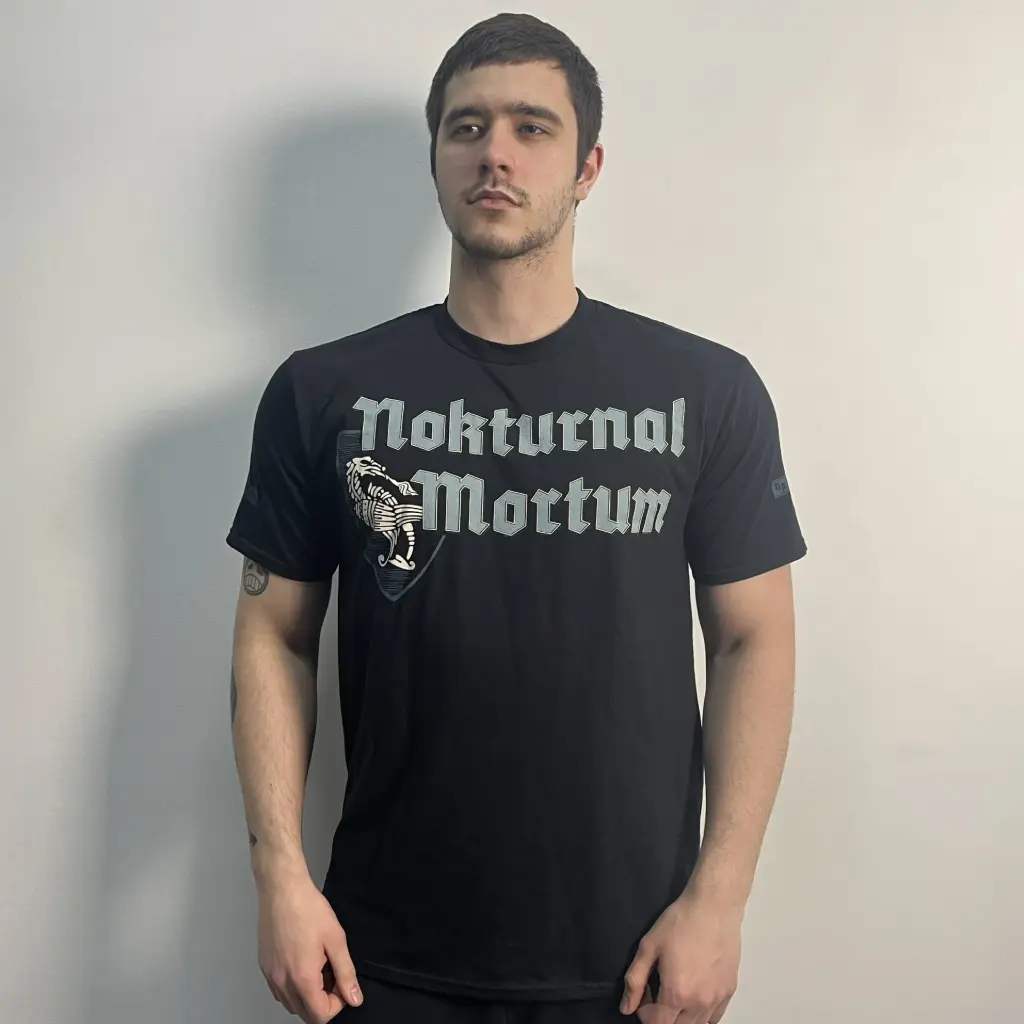 Футболка Nokturnal Mortum - Слава Героям (Hailed Be The Heroes) чорна