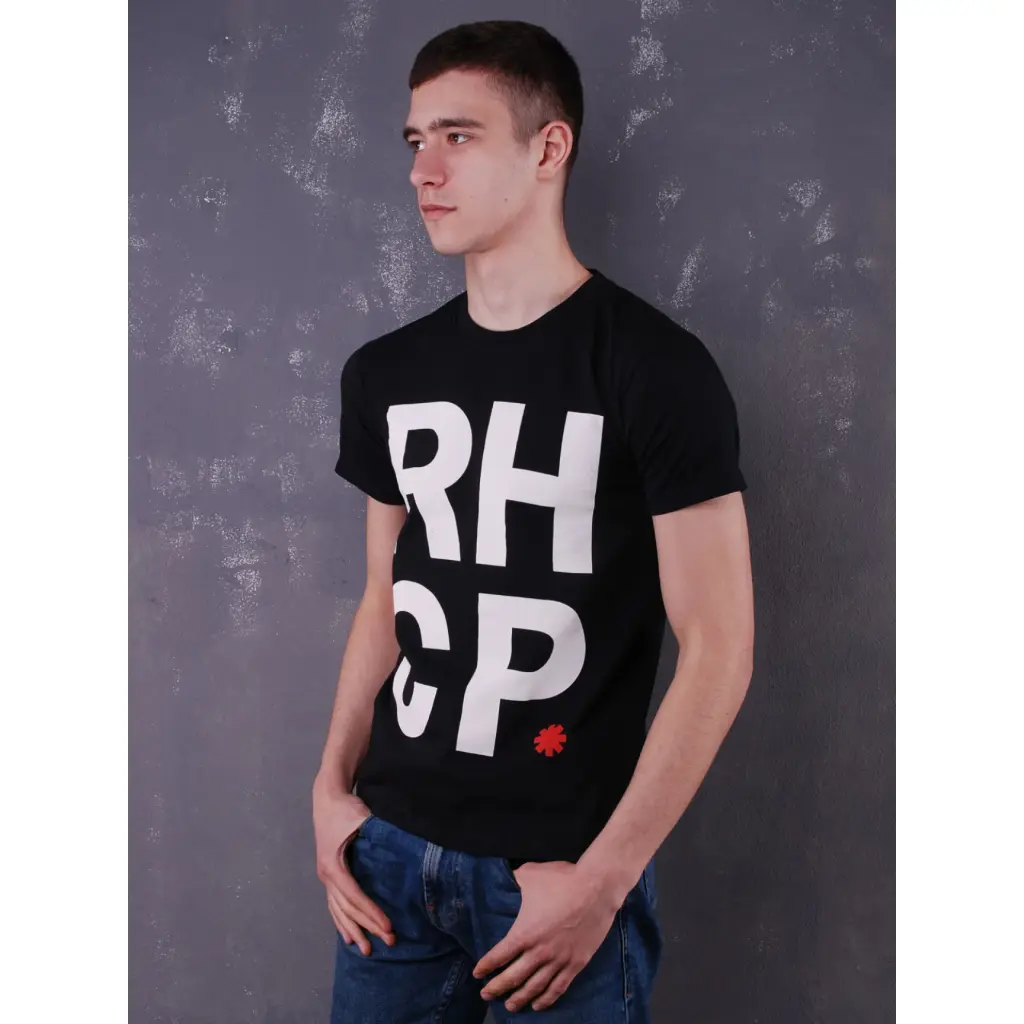 Футболка Red Hot Chili Peppers - Stacked Logo чорна