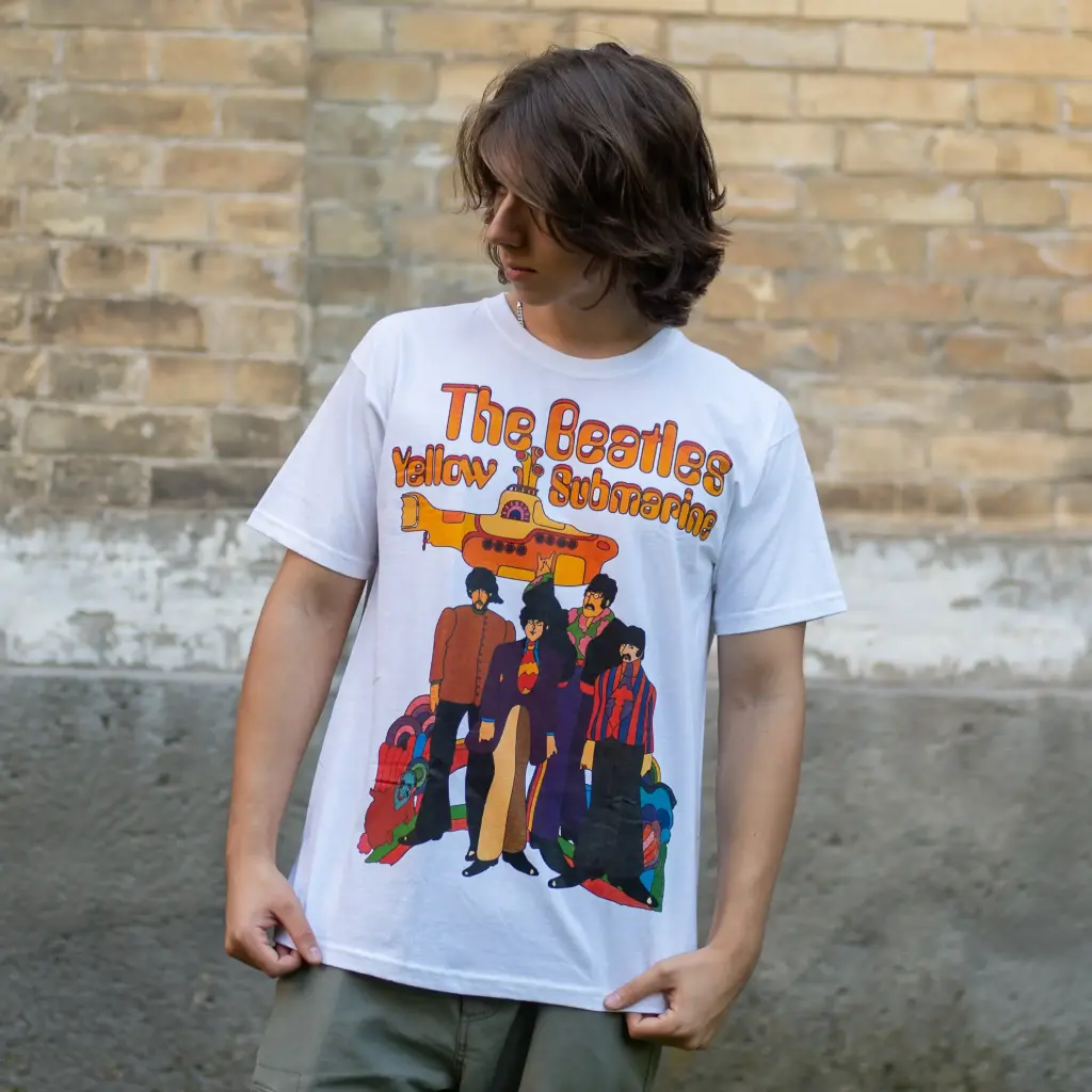 Футболка The Beatles - Yellow Submarine біла