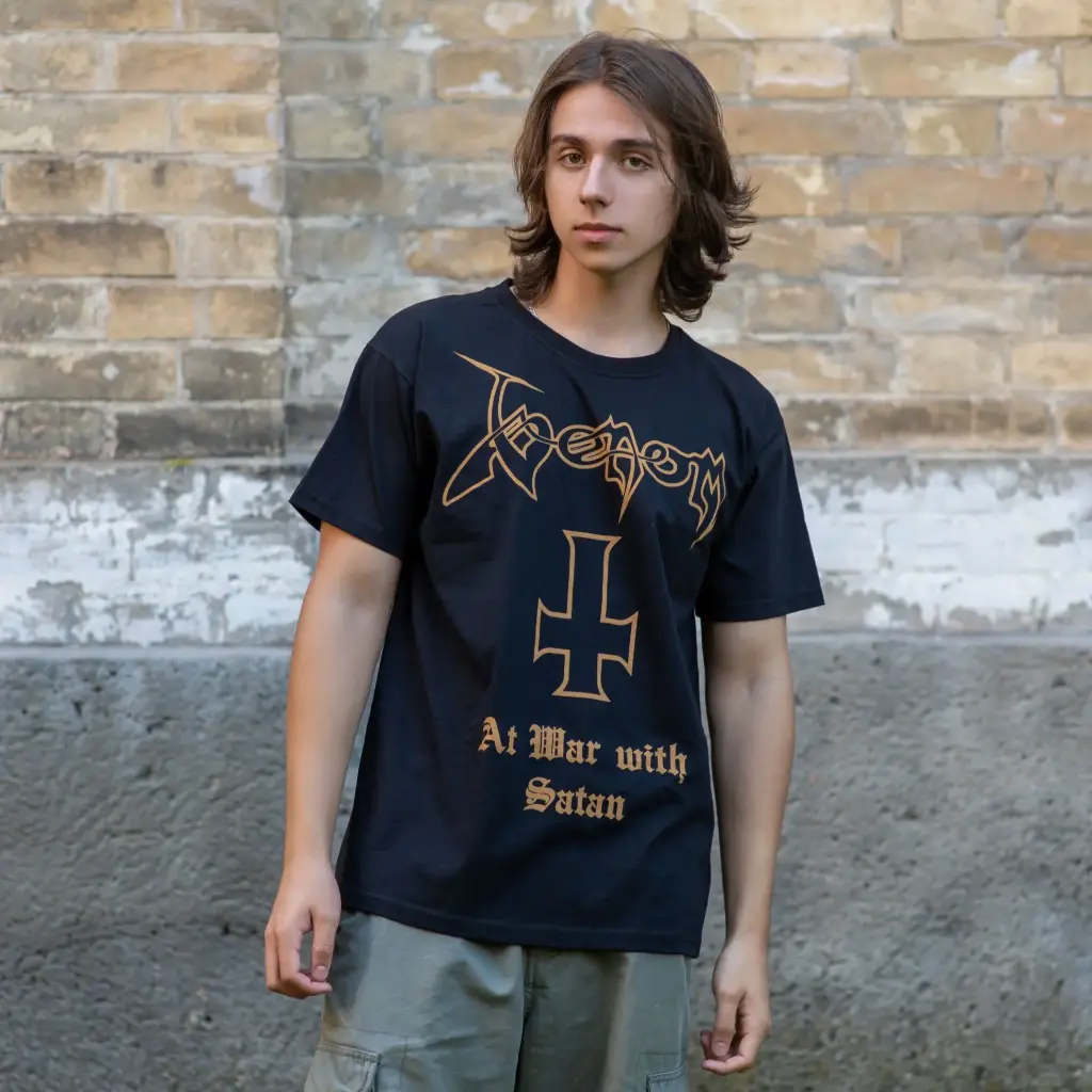 Футболка Venom - At War With Satan чорна