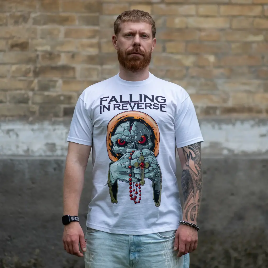 Футболка Falling In Reverse - Saint біла