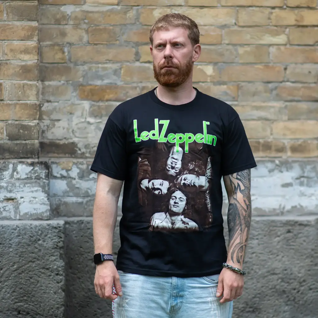 Футболка Led Zeppelin Green Logo