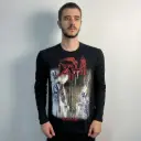 Лонгслів Death - Human чорний