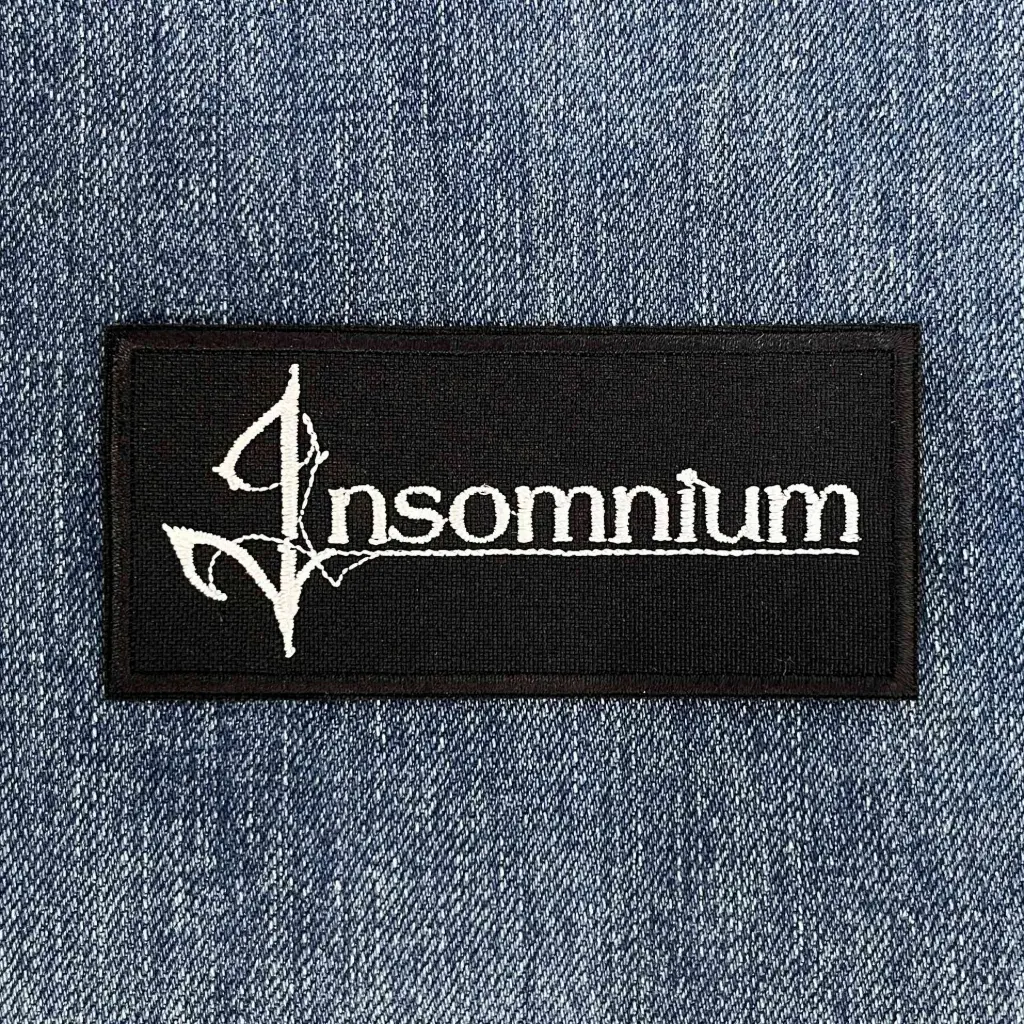 Нашивка Insomnium Classic White Logo вишита