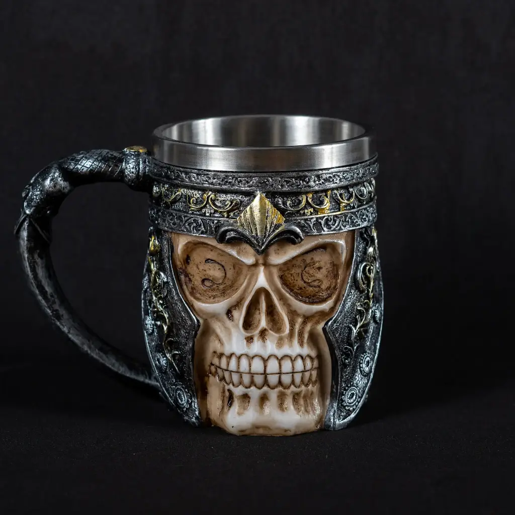 Кружка металева Череп Воїна - Warrior's Skull