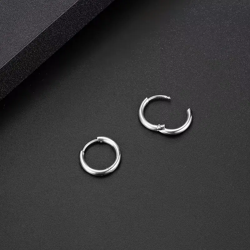 Сережки-кільця металеві 14 мм