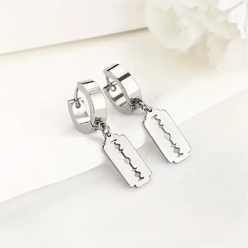 Сережки металеві Лезо 