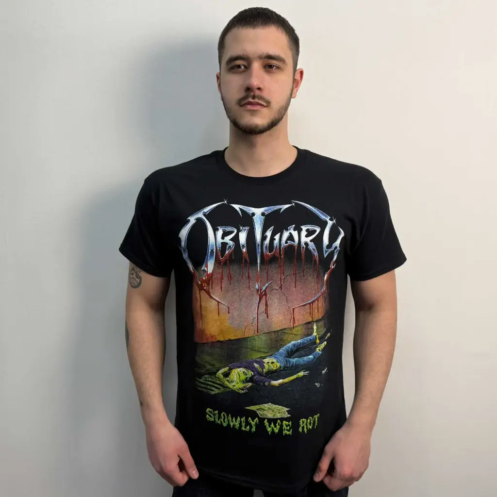 Футболка Obituary - Slowly We Rot чорна