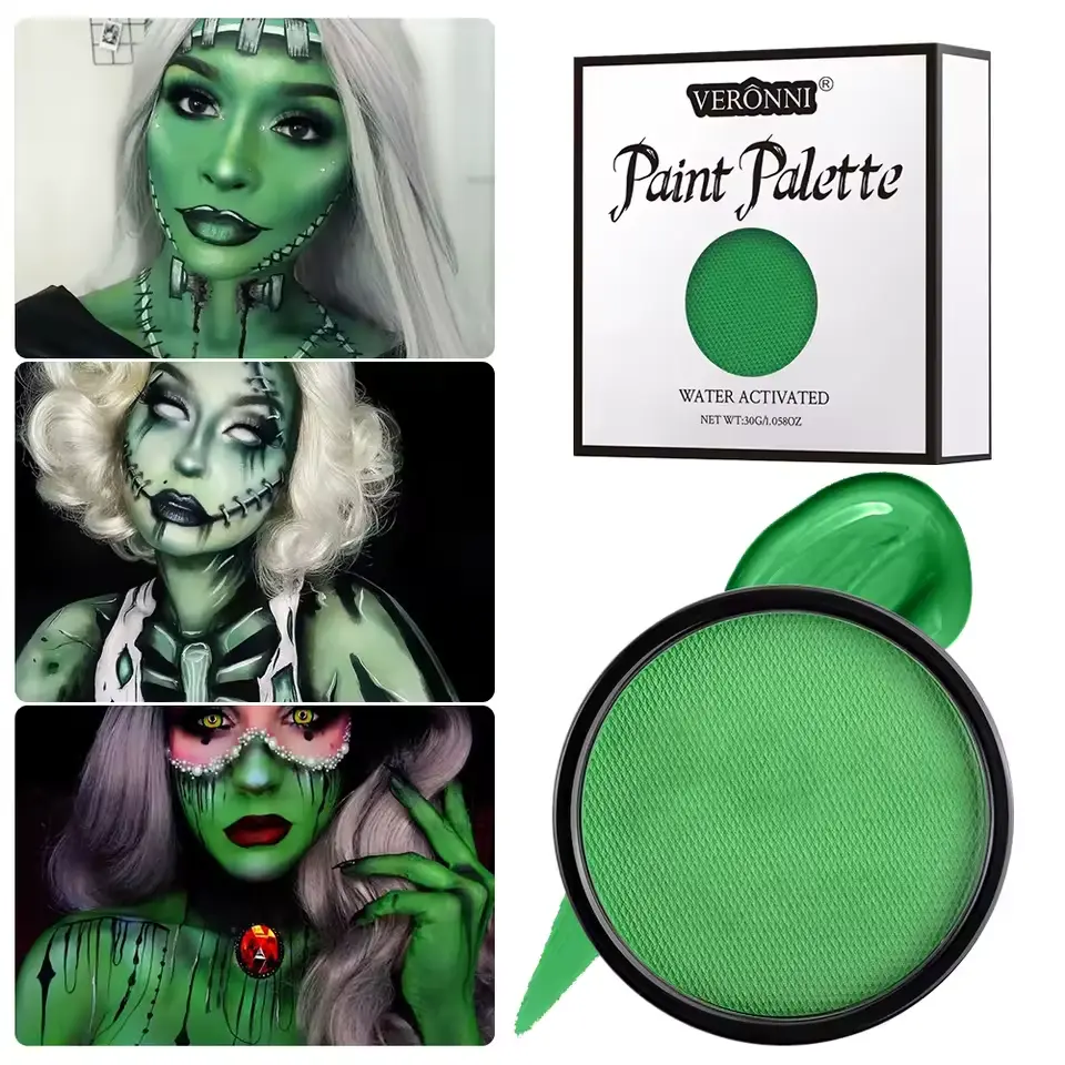 Аквагрим для обличчя та тіла зелений 30 г